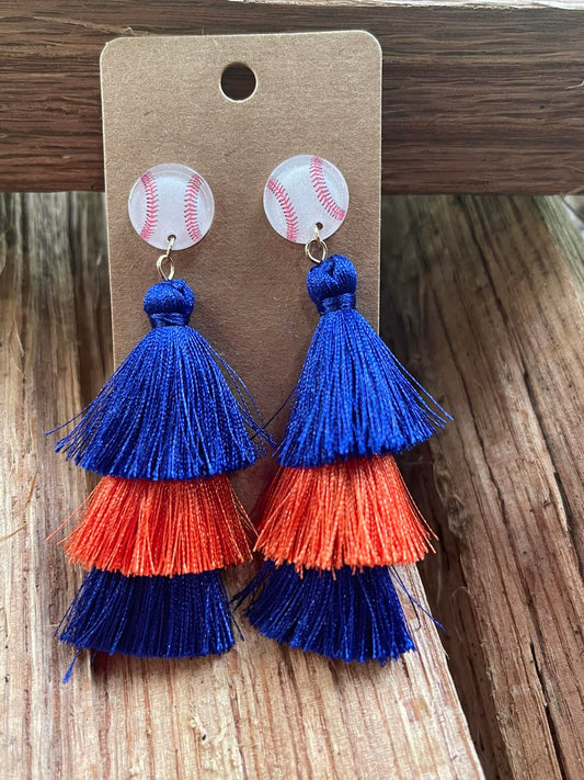 Houston Team Color Earrings