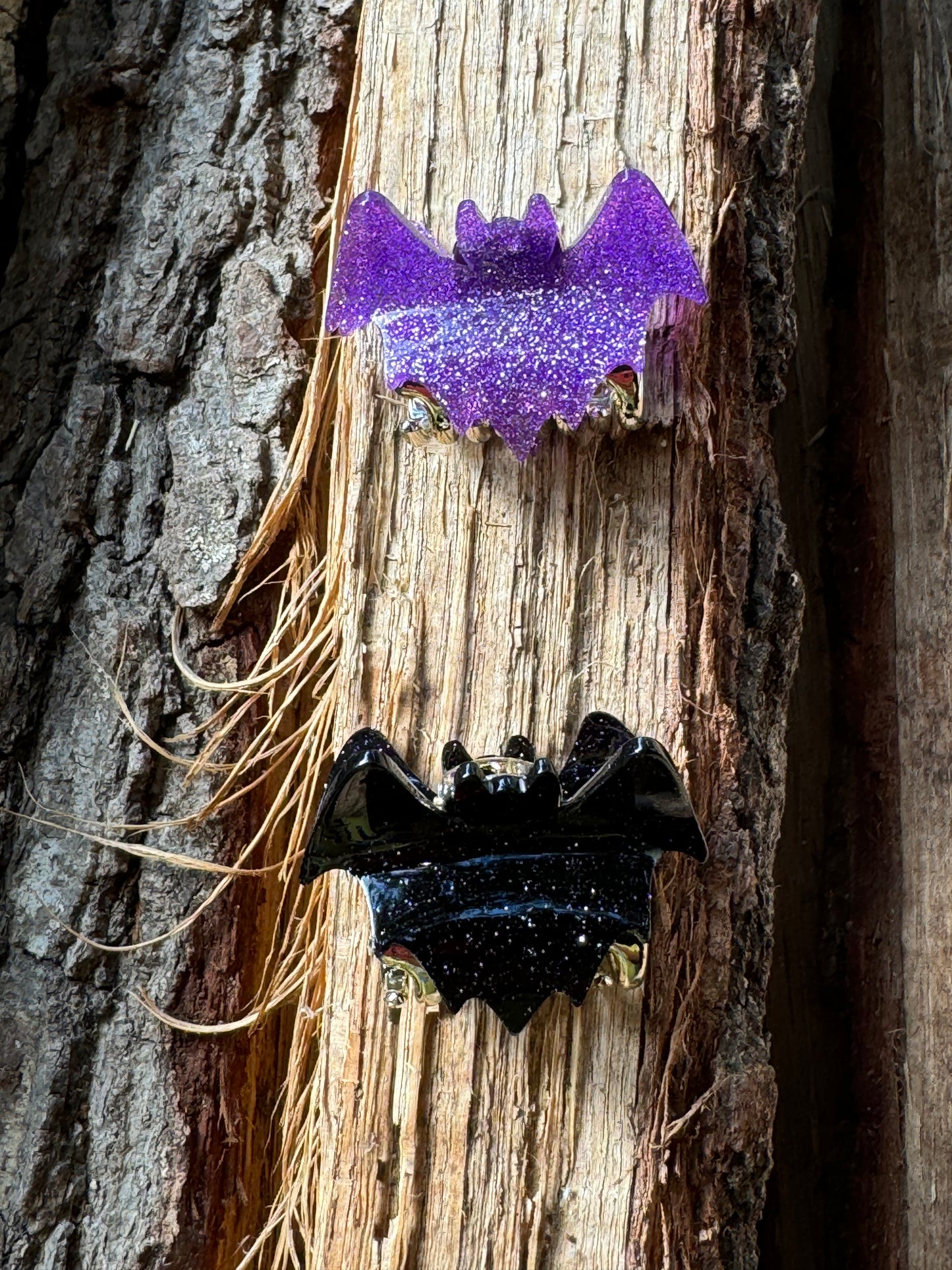 Small Bat Hair Clips