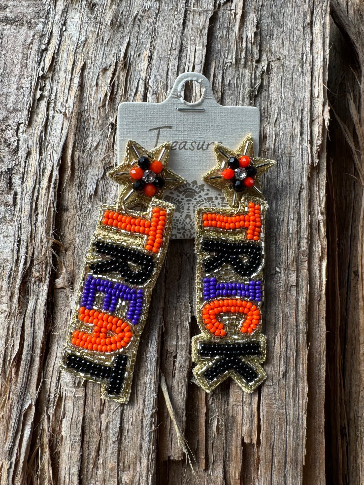 Beaded Trick or Treat Earrings